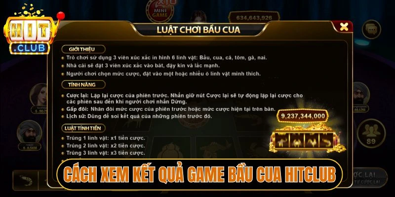 Xem kết quả game Bầu cua tại Hitclub